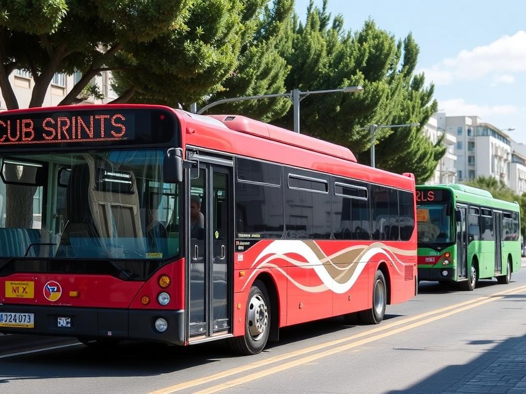 Public Bus System Coverage in Cyprus Cities